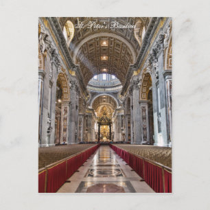 Insida i St. Peter's Basilica Vykort