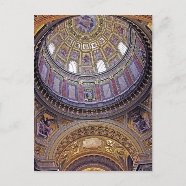 Insida i St Stephen's Basilica, Budapest(4) Vykort (Framsida)