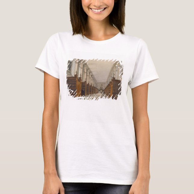 Insida i Trinity College Bibliotek, Cambridge, för T Shirt (Framsida)