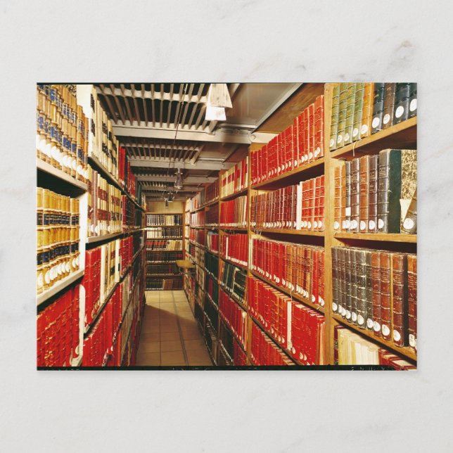 Insida i tryckeriet vykort (Framsida)