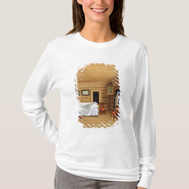 Insida med en placerad kvinna tee shirt (Framsida)