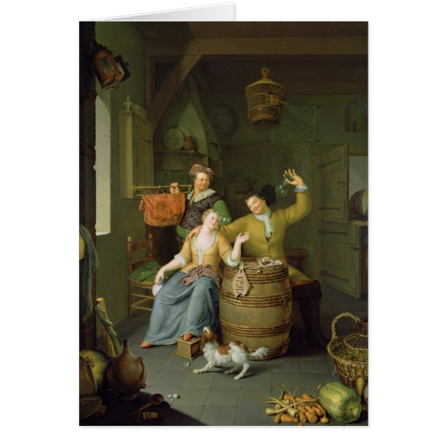 Insida med fira för koppla ihop hälsningskort (Framsidan)