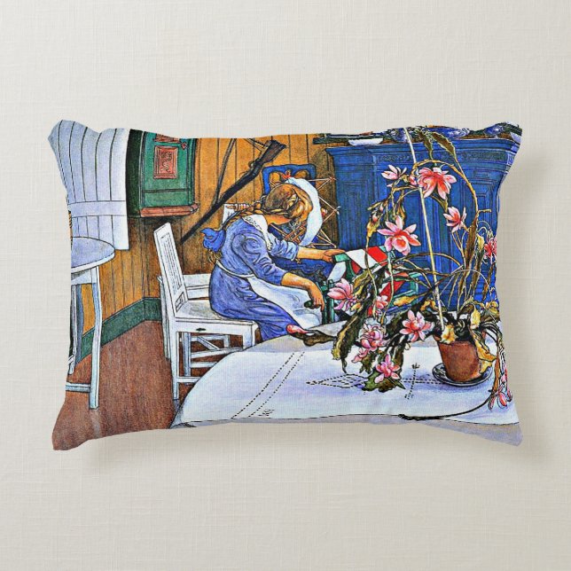 Insida med kaktus, bra konst, prydnadskudde (Framsidan)