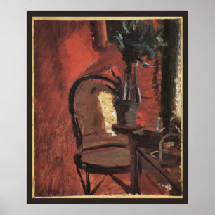Insida med ordförande och fabrik av Anna Ancher Poster