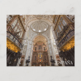 insida mezquita de Córdoba en España Vykort