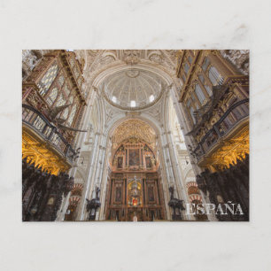 insida mezquita de Córdoba en España Vykort