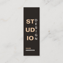 Insida Studio-design med minimal Elegant Logotyp Mini Visitkort