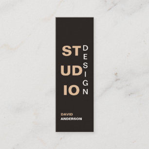 Insida Studio-design med minimal Elegant Logotyp Mini Visitkort