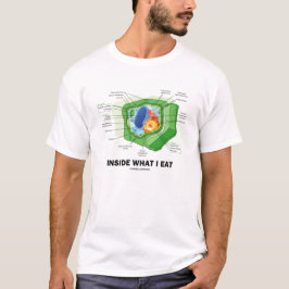 Insida vad jag äter (den vegetariska humorn för t-shirt
