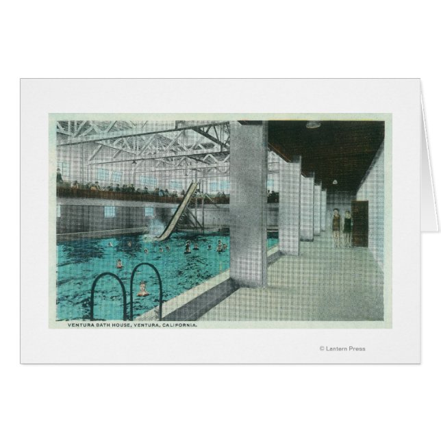 Insida: Ventura Bath House Hälsningskort (Framsidan Horizontal)