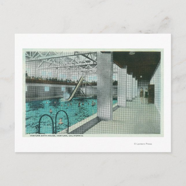 Insida: Ventura Bath House Vykort (Framsida)