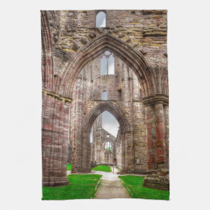 Insida View of Ancient TAT Abbey Wales, UK Kökshandduk
