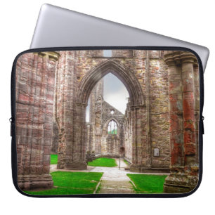 Insida View of Ancient TAT Abbey Wales, UK Laptop Fodral