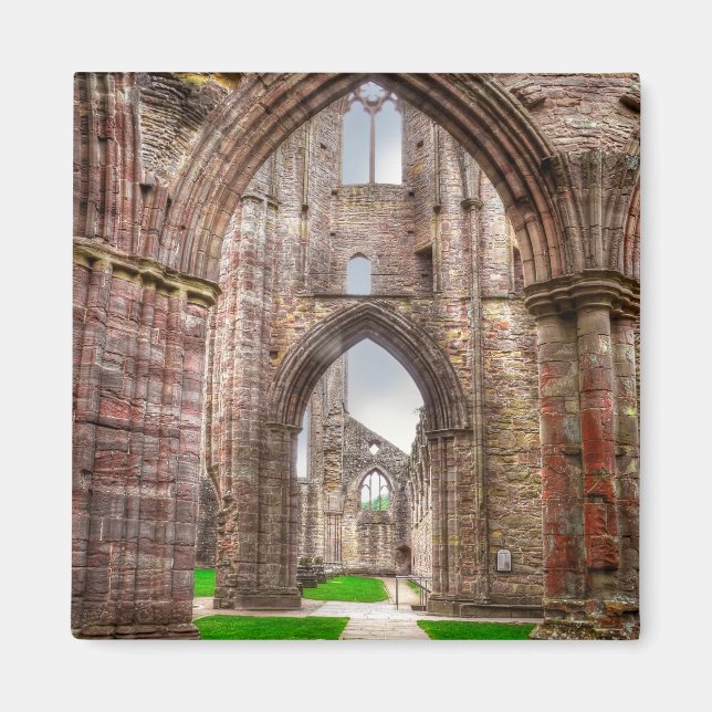Insida View of Ancient TAT Abbey Wales, UK Magnet (Framsidan)