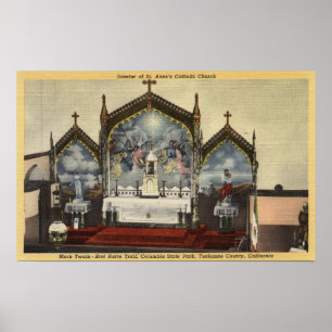 Insida View of St. Anne's Church Poster