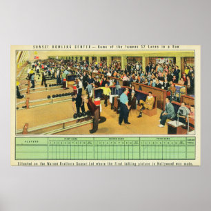 Insida View of Sunset Bowling Center 2 Poster