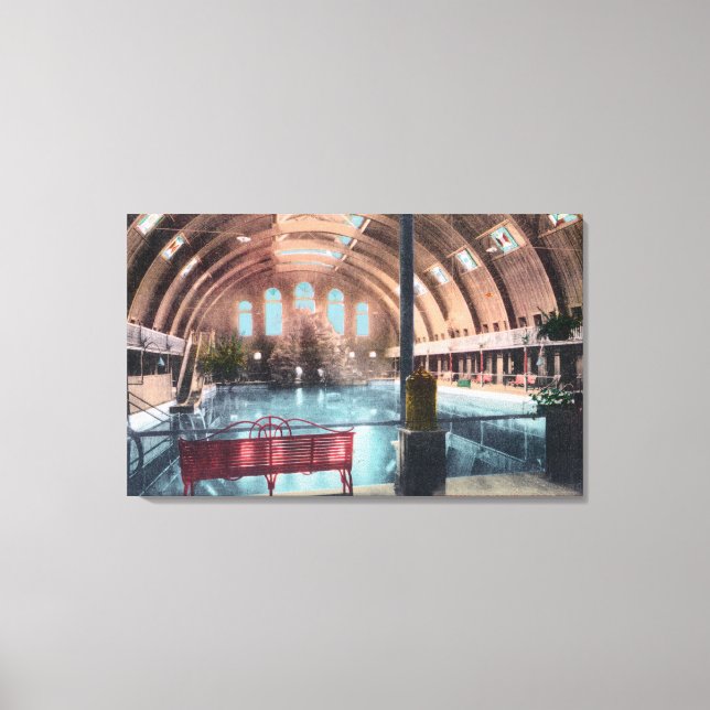 Insida View of the NatatoriumBoise, ID Canvastryck (Framsida)