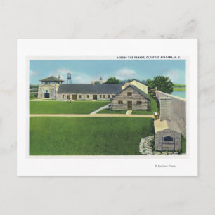 Insida-vy av Vestibule i gammal Fransk Vykort