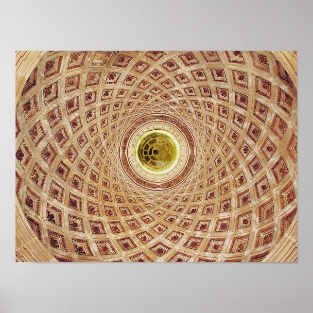 Insida vy över kupolen i kapellet poster (Framsidan)