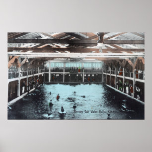 Insida Vy över Nerides Salt Vatten Baths Poster