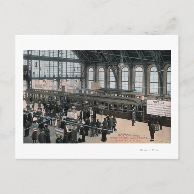 Insida-vy över Sullivanska torget Station Vykort (Framsida)