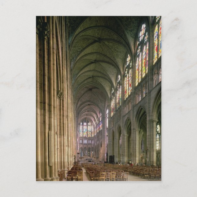 Insida-vyn tittar ned nave vykort (Framsida)