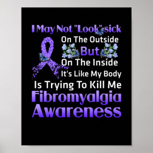 Insidan är som min kropp Fibromyalgi Poster