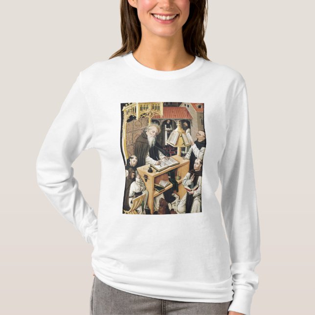 Insidan av en Scriptorium, skolar av Segovia T-shirt (Framsida)