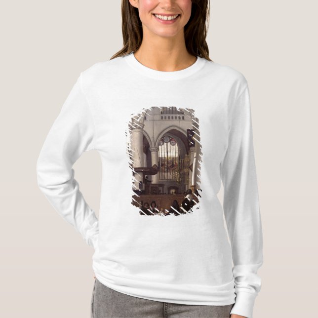 Insidan av Oude Kerk, Amsterdam, c.1660 T Shirt (Framsida)