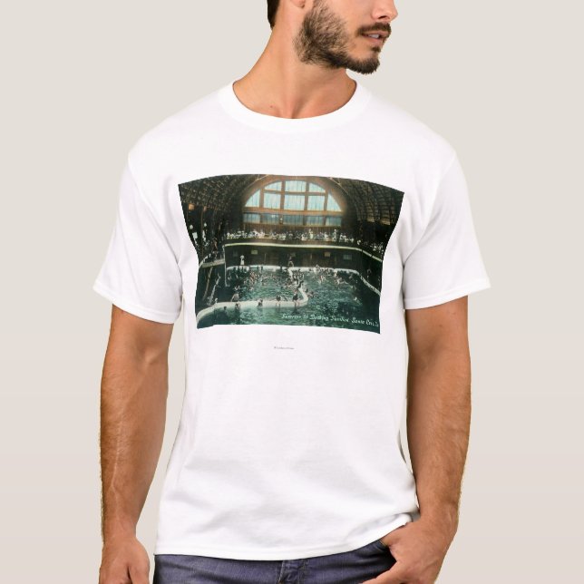 Insidan beskådar av badningpaviljongen t-shirt (Framsida)