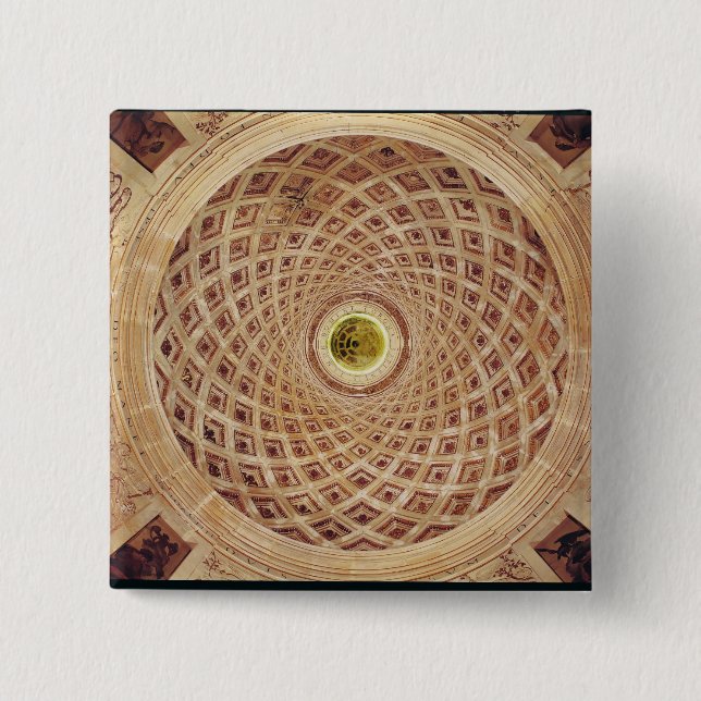 Insidan beskådar av cupolaen i kapell knapp (Framsida)