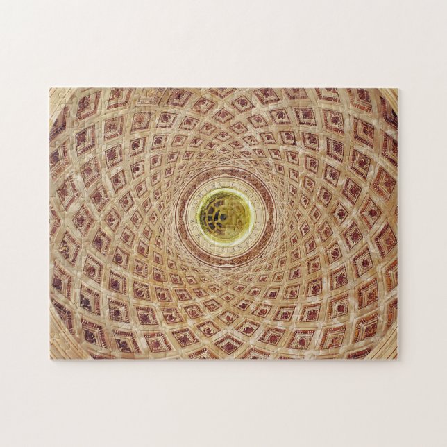 Insidan beskådar av cupolaen i kapell pussel (Horisontell)