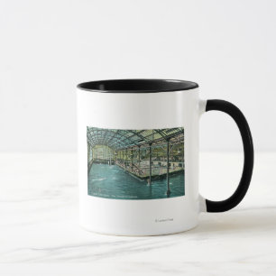 Insidan beskådar av de inomhus Sutro baden Mugg