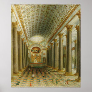 Insidan beskådar av den Kazan domkyrkan Poster