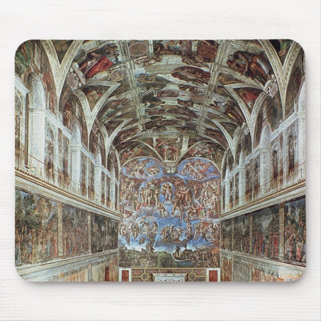 Insidan beskådar av det Sistine kapell Musmatta (Framsidan)
