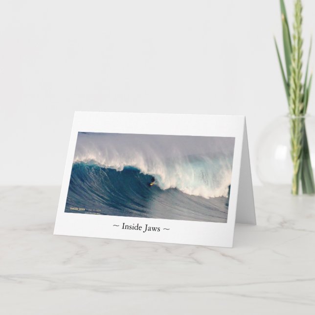 Inside Jaws card Kort (Framsida)