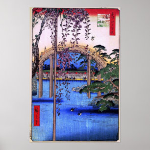 Inside Kameido Tenjin Shrine (亀 戸 天 神 境 内) Poster
