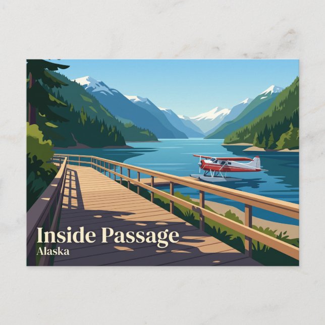 Inside Passage USA Vykort (Framsida)