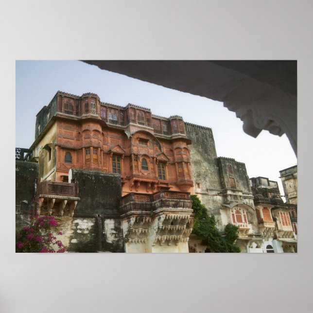 Inside Royal Ghanerao Castle, Rajasthan, Indien Poster (Framsidan)