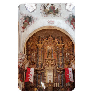Inside Uppdrag San Xavier del Bac, Tucson AZ Magnet