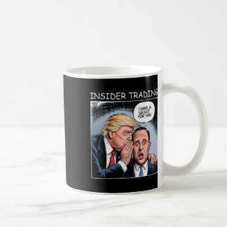 Insider Trading Trump - roligt Kaffemugg