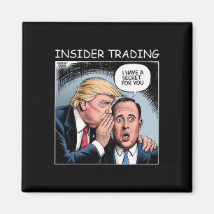 Insider Trading Trump - roligt Magnet