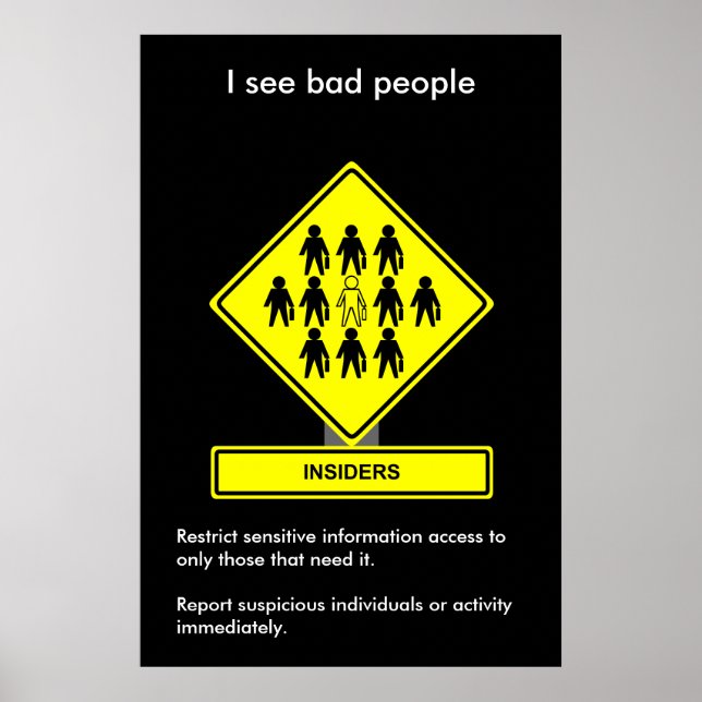 Insiders Security Awareness Poster (Framsidan)