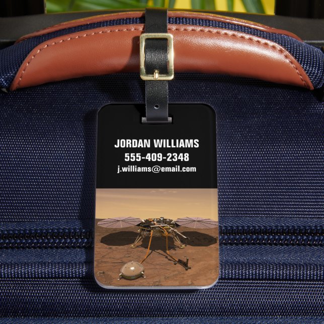 Insight Lander som opererar Yta på Mars. Bagagebricka (Framsida Insitu 2)