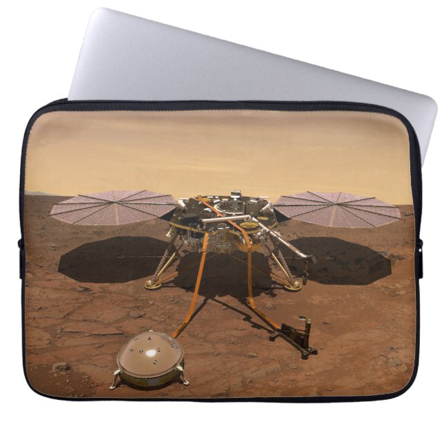 Insight Lander som opererar Yta på Mars. Laptop Fodral (Framsidan)