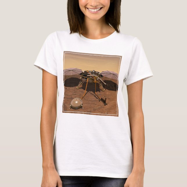Insight Lander som opererar Yta på Mars. T Shirt (Framsida)