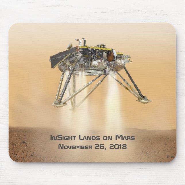 InSight Landing på Mars Musmatta (Framsidan)