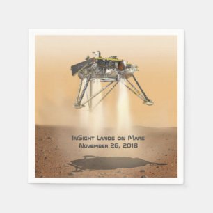InSight Landing på Mars Pappersservett