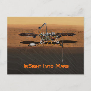 InSight Mars Lander Uppdrag Vykort