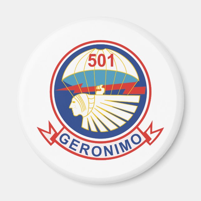 Insignier för 501:a Fallskärm Infantry Regiment (P Magnet (Framsidan)